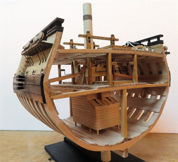 Image of HMS Blandford Cross Section