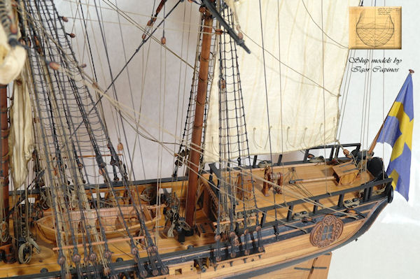 Image of 1:36 Scale Scratch Built Swedish Privateer