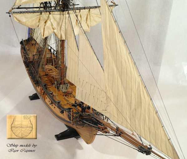 Image of 1:36 Scale Scratch Built Swedish Privateer