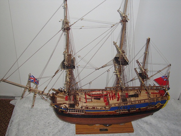 Image of AL HMS Endeavour Bark 1768 1/64th scale