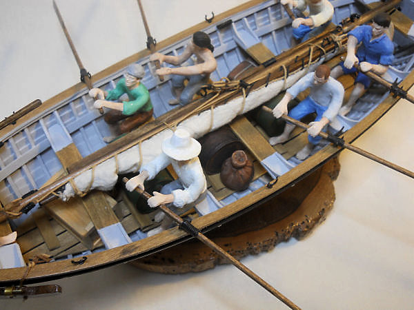 Image of Pitcairn Island 1930’s-era wooden longboat 1/24 Scale