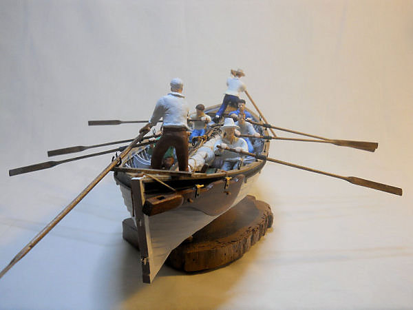 Image of Pitcairn Island 1930’s-era wooden longboat 1/24 Scale